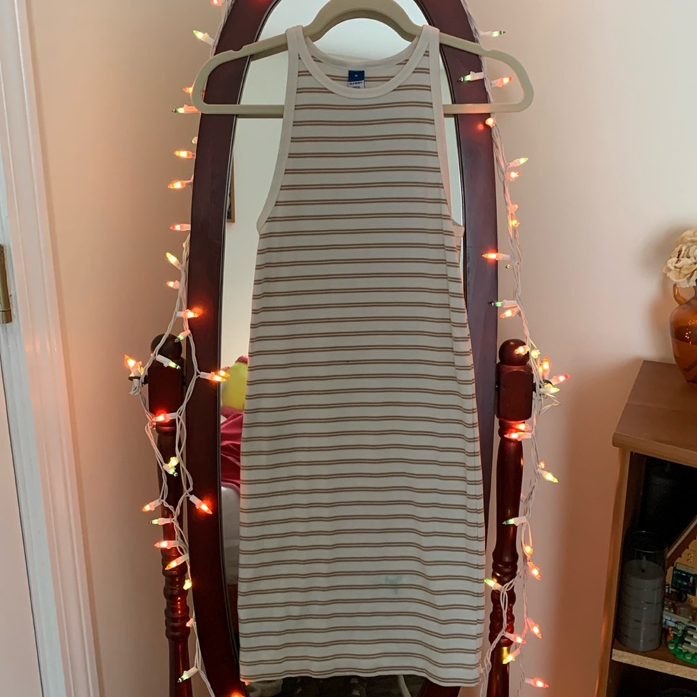 Striped body con dress